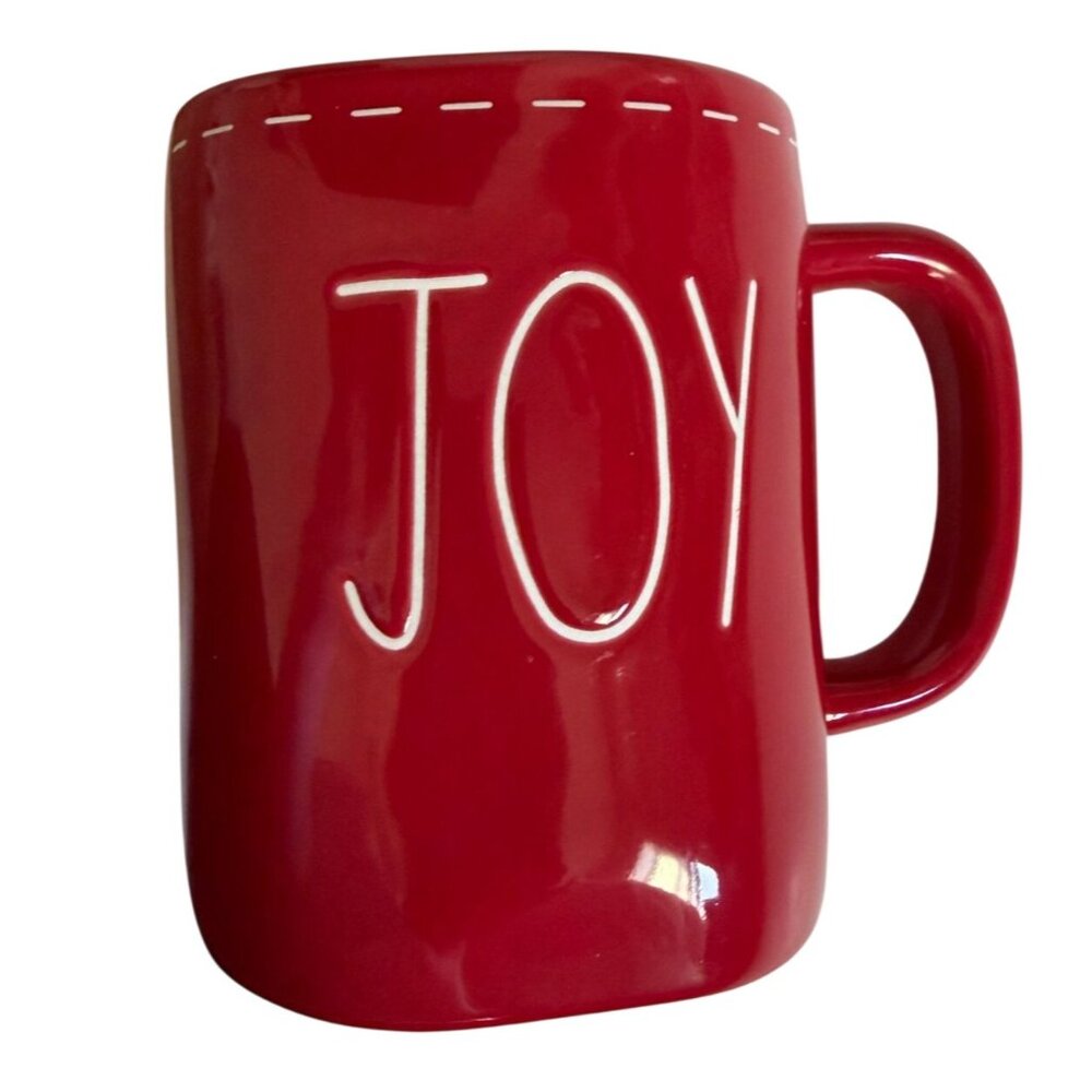 Rae Dunn Holiday Collection Ceramic Mug-Red-#213-GUC